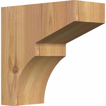Ekena Millwork Monterey Smooth Corbel, Western Red Cedar, 3 1/2"W x 8"D x 8"H COR04X08X08MON00SWR
